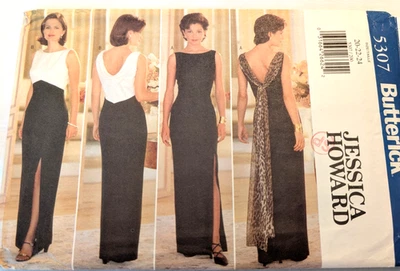 Butterick Sewing Pattern Women's Evening Dress 5307 Jessica Howard 20-22-24 UC - Image 1 of 4