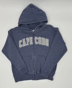 Cape Cod Boys Sweatshirt Size 7/8 Small Cuffys Light Blue Gray Writing - Picture 1 of 5