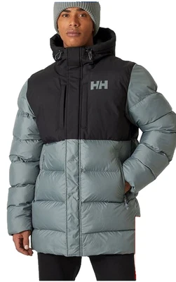 Chaqueta Larga Helly Hansen Para Hombre Activa Hinchada - Verde Talla L Foto 1 de 4