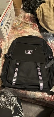 Beverly Hills Polo Club BHPC Backpack Black & Tan Cushioned Straps - Image 1 of 2