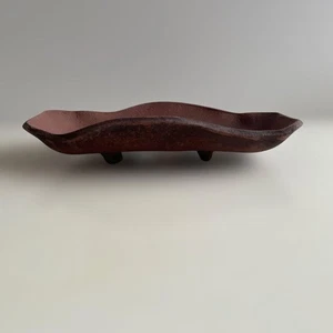 Bonsai pot, Tokoname ware, by Atsuko 18cm x 10cm x 3cm - Picture 1 of 15