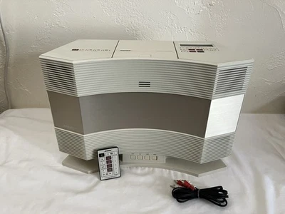 Sistema de música Bose Acoustic Wave CD-3000 AM FM reproductor de CD pedestal y control remoto ¡Funciona! Foto 1 de 4