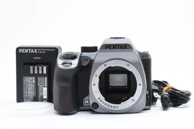 Pentax K-70 Silky Silver DSLR Camera Body For Parts from Japan - Image 1 of 4