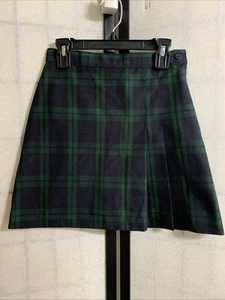 Mills Uniform Co ~ Size 8 Girls Skirt, Green/Dark Blue - Picture 1 of 7