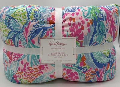 Pottery Barn Kids Lilly Pulitzer Mermaid Cove FULL / QUEEN Comforter - Image 1 of 2