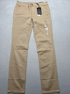 American Eagle Twill Khaki Pants Skinny Low Rise Super Stretch New Women's 6 Reg - Picture 1 of 5