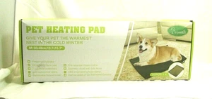 Pecute Haustier Heizkissen für Katze Hund Indoor wasserdicht 19,7” x 15,7” - schwarz - Bild 1 von 3