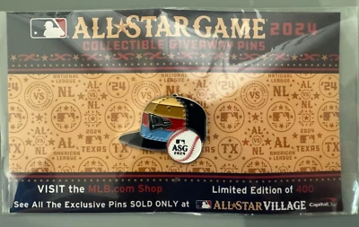 2024 MLB All Star Game Stadium Exclusive ASG Village New Era Giveaway Pin /400 - Image 1 of 2