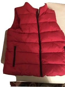 Crazy 8 Girls Kids Coat Vest Ref with Ivory Color Trim Sz S (5-6) With Faux Fur - Picture 1 of 6