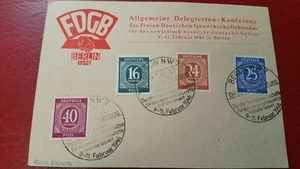 Ersttagsbrief FDGB 1946 – Freier Deutscher Gewerkschaftsbund, Gestempelt - Bild 1 von 9