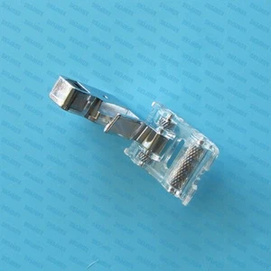 Low Shank Roller Foot for Brother Babylock Janome elna Kenome Pfaff White  - Foto 1 di 2