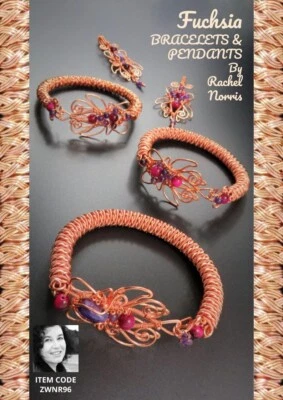 Fuchsia Bracelet Tutorial Booklet by Rachel Norris Jewellerymaking - Image 1 of 2
