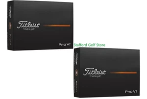 Titleist 2025 Pro V1 Yellow Golf Balls – 24 Pack - Picture 1 of 6