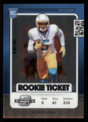 2021 Panini Contenders Optic #74 Josh Palmer RC - Image 1 of 2