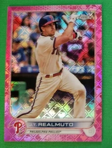 J.T. REALMUTO 2022 Topps Chrome LOGOFRACTOR PINK Refractor /199 SP - Picture 1 of 2