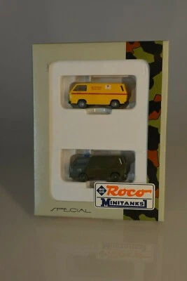Roco 810 Minitanks 2 Auto Modelle VW Bus US Army & Fire Department Rescue Truck  - Bild 1 von 4