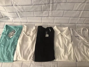 NWT Lot of 5 Ideology Workout Tops Sz S Black Green White Polo Tank Active Gym - Picture 1 of 12