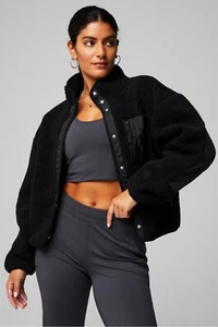 Fabletics Tahoe Teddyjacke Größe L (10) schwarz - Bild 1 von 3
