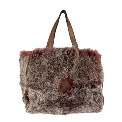 Auténtico Bolso de Mano CHANEL Rojo Marrón Piel/Gamuza - z7864 Foto 1 de 4