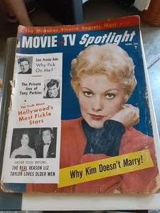 Movie And TV Spotlight April 1957 Presley, Sinatra, Monroe, Mansfield, Hudson - Picture 1 of 14
