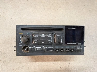 95-02 GMC Yukon Sierra Chevy Silverado Tahoe Radio CD Player (MODEL# 16210475) - Imagem 1 de 4