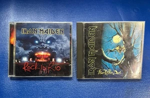 Iron Maiden 1995 Rock In Rio 2 Disc Set & Iron Maiden 1992 Fear Of The Dark Cd - Picture 1 of 7