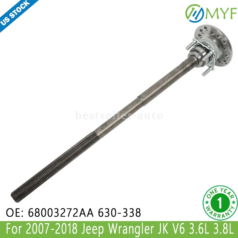 Rear CV Axle Shaft Assembly for Jeep Wrangler JK 2007-2018 68003272AA 630-338 - Image 1 of 4