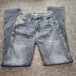 Youth Boys Wrangler Retro Slim Straight Dark Wash Stretch Jeans 16 Cowboy - Picture 1 of 11