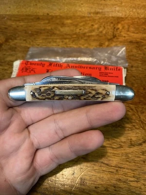 CUCHILLO BULLDOG STAG 4 HOJAS CONGRESS PIT BULLS MARCA REGISTRADA "2004" ¡CASI COMO NUEVO!! Foto 1 de 4