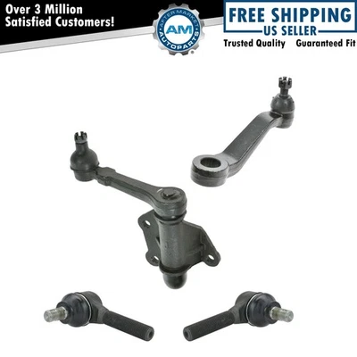 Kit de dirección y suspensión de 4 piezas brazos locos y Pitman con extremos de varilla de amarre exterior nuevo Foto 1 de 4