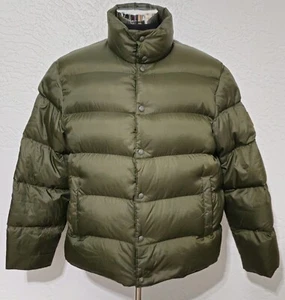 Vintage Polo Ralph Lauren Puffer Jacket Down Fill Army Green Coat Mens XL rrl - Picture 1 of 17