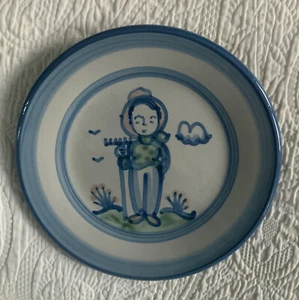 M.A. Hadley Pottery Bread And Butter/Dessert Plate Country Farmer 7 1/2” - Picture 1 of 4