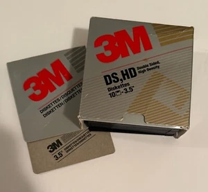 3M High Density 3.5” DS HD 10 Diskettes In Open Box (10 pack) - Picture 1 of 3