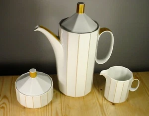 Rosenthal Polygon Tapio Wirkkala Kaffeekanne Milch Zucker Set - Bild 1 von 9