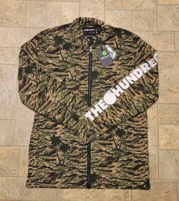 Chaqueta con Cremallera The Hundreds "Palms/Camo" (Pequeña para Hombre) Nueva con Etiquetas Foto 1 de 3