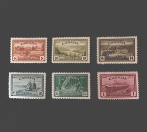Canada SG 401/6 1946/7 GVI Mounted Mint - Picture 1 of 2