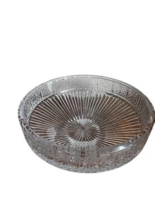 SEKOR CZECH BOHEMIAN CRYSTAL BOWL ART GLASS VINTAGE CUT ZAGREB RUCN RAD FROSTED - Picture 1 of 13