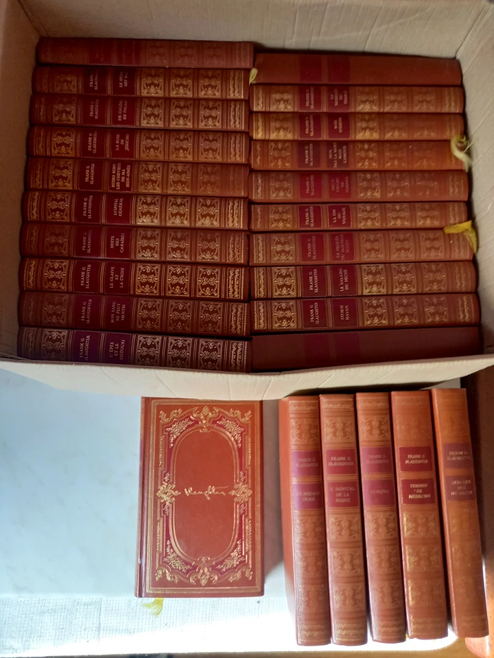 frank g slaughter lot de 26 livres anciens reliés. - Photo 1/4