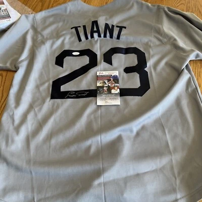 mlb autographed jersey Boston Luis Tiant Jersey JSA certified #23 - Image 1 of 4