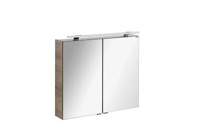 Fackelmann LUXOR LED Spiegelschrank 80 cm Braun Badmöbel Schrank MADE IN GERMANY - Bild 1 von 4