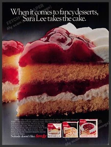 Sara Lee 1980s Print Advertisement Ad 1983 Cheesecakes Desserts - Picture 1 of 1