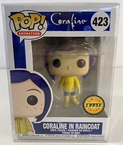 Funko Pop Animation Coraline in Raincoat 423 Limited CHASE Edition. W/Protector - Picture 1 of 8