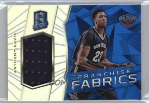 2015-16 Panini Spectra Franchise Fabrics Silver Prizm /49 Anthony Davis #35