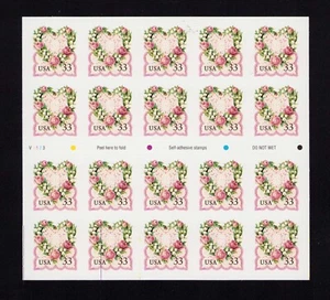 3274a Victorian Love Booklet of 20 33¢ Stamps MNH V2123 - Picture 1 of 4