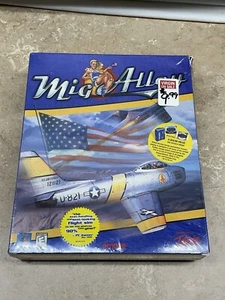 Vintage New Old Stock Sealed BIG BOX MiG Alley PC Game Sealed NIB - Picture 1 of 12