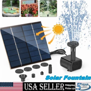 Brushless Solar Power Water Pump Panel Kit Fountain Pool Garden Watering 180L/H - Picture 1 of 9