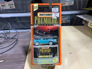 MATCHBOX PREMIERE COLLECTION NOSTALGIA '57 CHEVY CONVERTIBLE BLUE - Picture 1 of 1