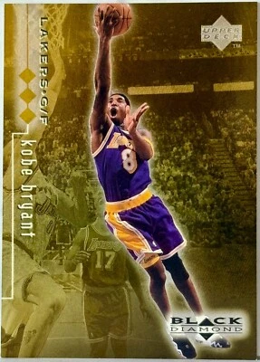1996 Upper Deck Black Diamond #46 Triple Diamond #/1500 Kobe Bryant - Imagem 1 de 2