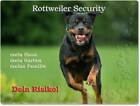 Warnschild - Schild aus Aluminium - Motiv: Rottweiler Security (01)