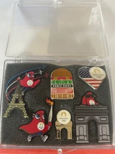 Paris 2024 Pin Set mit Maskottchen (24-008) - Bild 1 von 1